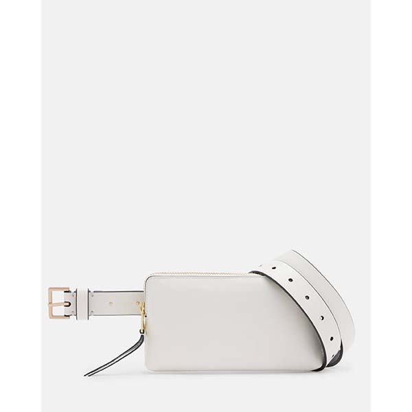 Allsaints Australia Womens Lila AllSaints Leather Fanny Pack White AU83-093